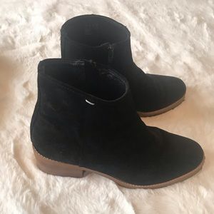 Classic Black Suede Ankle Boots